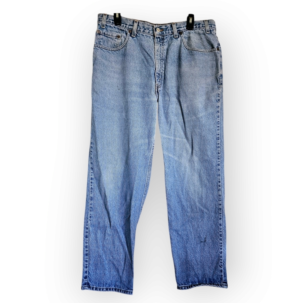 Vintage Y2K Levis 901 Jeans Mens 38x30 Blue Relaxed Straight